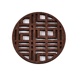 Cabochons aus natürlichem Pappelholz WOOD-N016-46