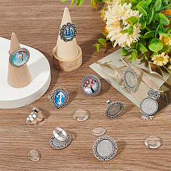 DIY-Set zur Herstellung blanker Fingerringe mit Kuppel DIY-SC0022-21