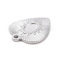 Cabochon-Fassungen für Anhänger aus Edelstahl 304 STAS-G287-11