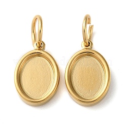 Cabochon-Fassungen für Anhänger aus Edelstahl 304 X-STAS-Q308-01G