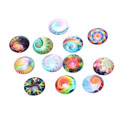 Glas cabochons GGLA-T001-12mm-185