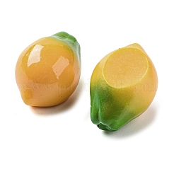 Frucht-Deko-Cabochons aus undurchsichtigem Harz RESI-H156-01-05