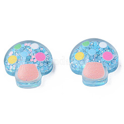Bedruckte Cabochons aus transparentem Epoxidharz CRES-N034-23