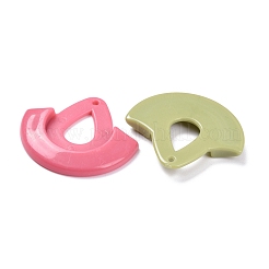 Acryl Anhänger Cabochon Fassungen OACR-S021-07-M