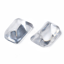 Transparente rechteckige Cabochons aus Harz CRES-N031-006A-A01