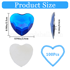 100 Stück Acryl-Strass-Cabochons MACR-GF0001-04