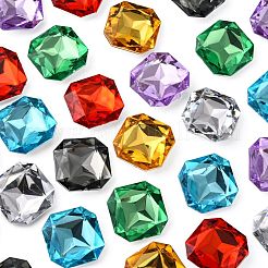 Nachahmung taiwan Acryl Strass Cabochons GACR-A013-23x23mm-M