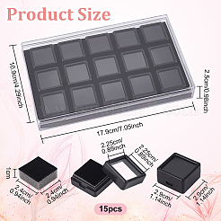 Benecreat 15 Packung Edelstein-Displaybox CON-WH0088-43A