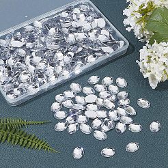 250 Stück imitierte Taiwan-Acryl-Strass-Cabochons GACR-FG0001-08