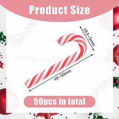50 Stück Weihnachts-Cabochons aus Kunststoff KY-DC0001-19