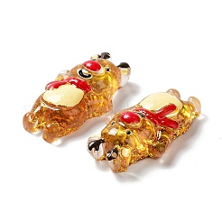 Durchscheinende Harz-Cabochons RESI-G068-01