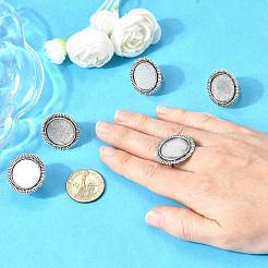 Geben Sie Ihre Kreationen eine einzigartige Designer-Look mit diesen modernen und charmanten Eisen hängender Cabochon Fassungen X-PALLOY-Q300-14AS-NR