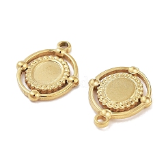 Cabochon-Fassungen für Anhänger aus Edelstahl 304 STAS-P364-07G
