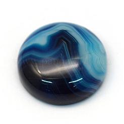Gefärbte natürliche gestreifte Achat-Cabochons G-R348-20mm-02