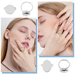 DIY-Set zur Herstellung blanker Fingerringe mit Kuppel DIY-DC0001-62