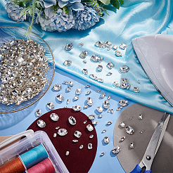 450 Stück Glas-Strass-Cabochons im 9-Stil GGLA-HY0001-04