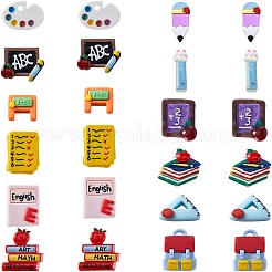 48 stücke 12 arten cartoon lehrer tag harz cabochons RESI-SC0002-95