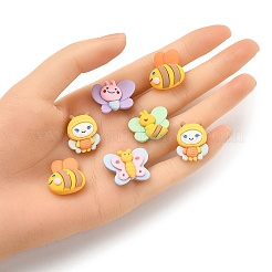20 Stück 5 Stile undurchsichtige Harz-Insekten-Cabochons RESI-YW0001-51