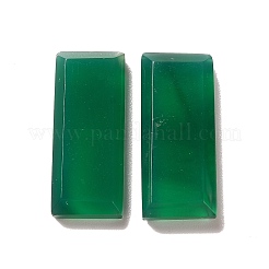 Gefärbte und erhitzte natürliche grüne Onyx-Achat-Cabochons G-G975-04A-02