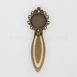 Eisen Lesezeichen Fassungen für Cabochon X-PALLOY-N0084-25AB-NF