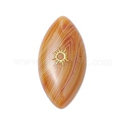 3 Stück 3 Stile gefärbte natürliche brasilianische Achat-Cabochons PALLOY-JF04017-01