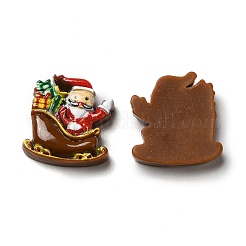 Weihnachtliche Cabochons aus undurchsichtigem Harz RESI-K019-42