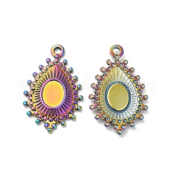 Cabochon-Fassungen für Anhänger aus Edelstahl 304 STAS-H214-18RC