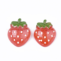 Undurchsichtige Obst-Decoden-Cabochons aus Harz CRES-Q210-01-1