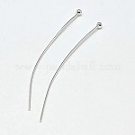 925 Sterling Silver Ball Head Pins, Silver, 25x0.6mm(22 Gauge), Ball: 1.8mm, about 183pcs/20g