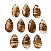 Tigerskin стеклянных кабошонов G-H289-07