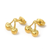 Ion Plating(IP) 304 Stainless Steel Stud Earrings for Women EJEW-I281-40G