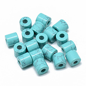 Синтетические бирюзовые бусины G-T073-21I