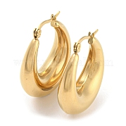 Ion Plating(IP) 304 Stainless Steel Hoop Earrings for Women EJEW-E288-04G