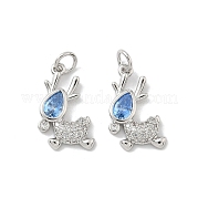 Латунные микро проложить кубического циркония подвески KK-P325-37P