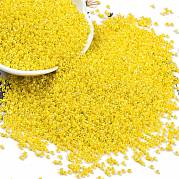 Непрозрачные цвета блестящие стеклянные бусины SEED-H003-12C