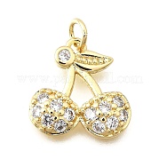 Латунные микро проложить кубического циркония подвески KK-F896-03B-G