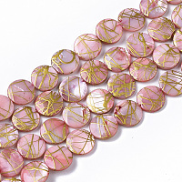 Natural Sea Shell Beads Strands, Dyed, Square Chip, White,  1~3.5x4.5~10x4.5~10mm, Hole: 0.5mm, 16.1 inch~16.9 inch