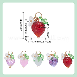 10 Stück 5 Farben Glas-&nbsp;PALLOY-AR00014
