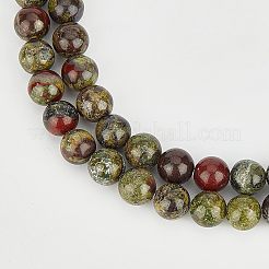 Natürliche Drachenblut Jaspis Perle Stränge&nbsp;G-OC0001-18-6mm