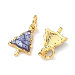 Colgantes navideños de latón esmaltado&nbsp;KK-H534-08G