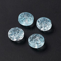 Perle di vetro verniciate a spruzzo trasparente&nbsp;GLAA-E038-02