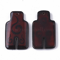 Handmalerei natürliche Achat Anhänger&nbsp;G-S359-066