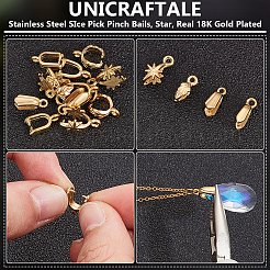 16 pz 4 stili 304 acciaio inossidabile sice pick pinch bails&nbsp;STAS-UN0059-73G