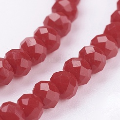Chapelets de perle en verre imitation jade&nbsp;GLAA-F001-3x2mm-29