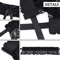Ceintures corset élastiques larges en polyester bowknot&nbsp;AJEW-WH0248-31B