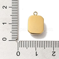 Pendentifs en verre en acier inoxydable 304&nbsp;STAS-L022-062G-07
