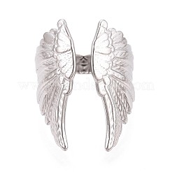 Anelli aperti con polsino in acciaio inossidabile 304 per donna&nbsp;RJEW-N052-20P
