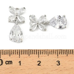 Pendentifs avec zircon cubiques à micro-pavés en laiton&nbsp;LS-KK-C107-20A-P
