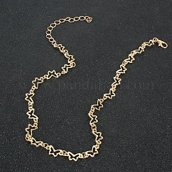 Einfache und Retro-Stil Legierung Schmetterling Gliederkette Halsketten für Frauen&nbsp;FS-WG0AD9D-01