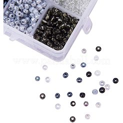 Gemischte Art 6/0 Runde Glas Saatperlen&nbsp;SEED-PH0006-4mm-01